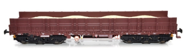 H0 D DR Schwerlastwagen Samms 4860, 6A, erhöhte Bordwände, beladen mit Kies, braun- braun- schwarz, etc....................
