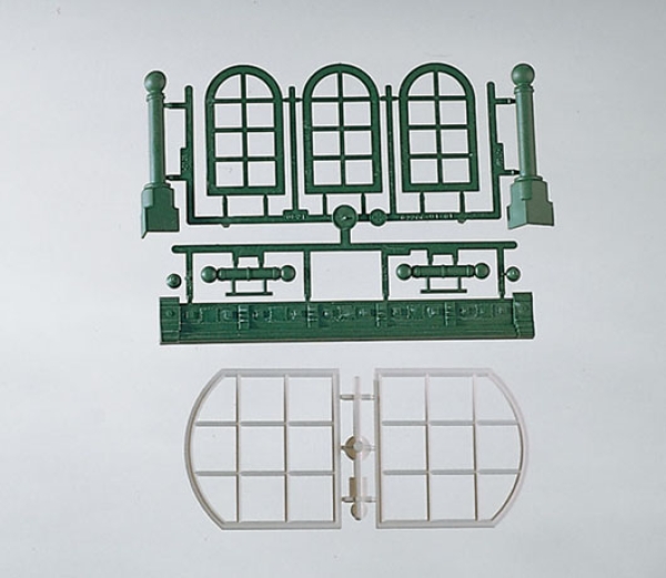 G Gebäude Bauteile Rundbogenfenster