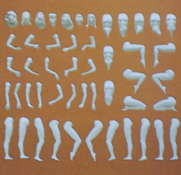 1 32 Figur BS Eva unbemalt 7x etc.....