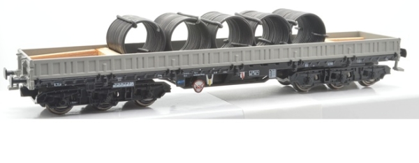 H0 D DR Schwerlastwagen Samms 4860, 6A, beladen mit Drahtrollen, grau- schwarz- schwarz, etc..............