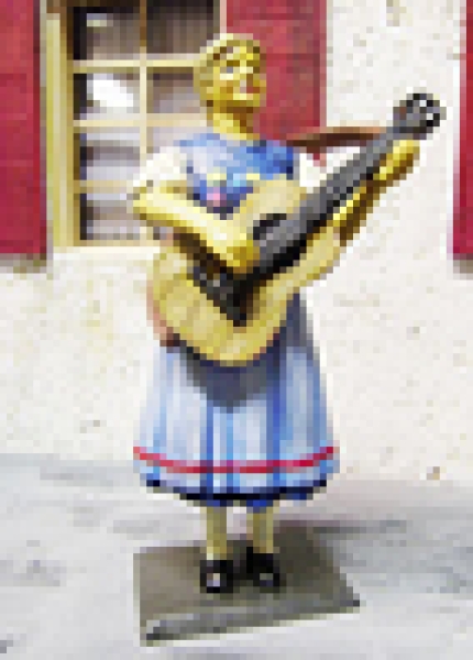 1 22 CH Figur Schweizerin mit Gitarre, etc......................