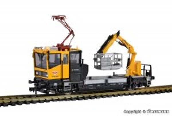 H0 Bahnfahrzeug Funktionsmodell D PRI Gleiskraftwagen 54.22 , Wiebe, mit prüfpantograph und Arbeitskorb, L=13,4x 3,6x 4,8cm, etc.....................................................................................