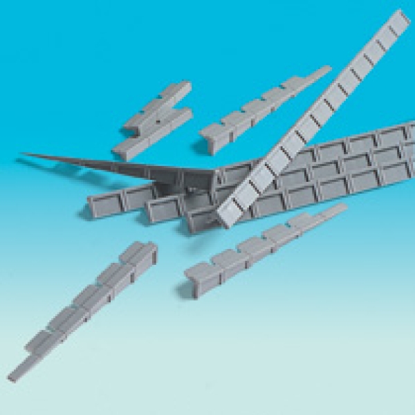 N Bahnausstattung Bahnsteigkanten, Gerade 4x L= 130mm, Rampen 4x L= 60mm, Übergänge 2x L= 30mm