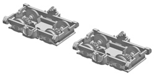H0e Ersatzteil Drehgestell Umbau Set für H0e 9mm auf H0m 12mm