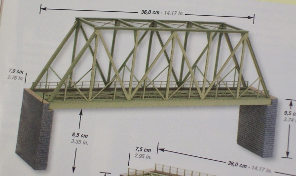 H0 Geländegestaltung BS Laser Cut Kastenbrücke mit Brückenköpfen, Länge 36cm, Höhe 9,5cm, Durchfahrtshöhe 8,5cm, etc...............