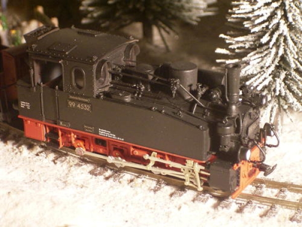 H0e D DR Dampflokomotive BR 994532, Ep.III, Kohlekastenaufbau, variante Zittau
