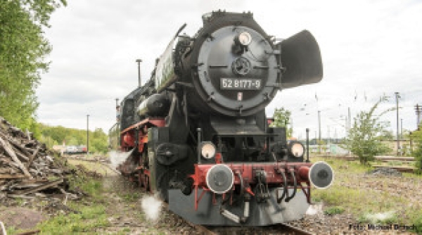 H0 D DR Dampflokomotive BR 52 8177- 9, 1E,  Glockenankermotor, Ep.VI, Sound ESU, Museumslokomotive, etc.................................................................