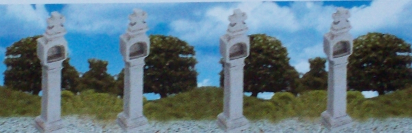 H0 Bildstock Wegedenkmal Set 4x