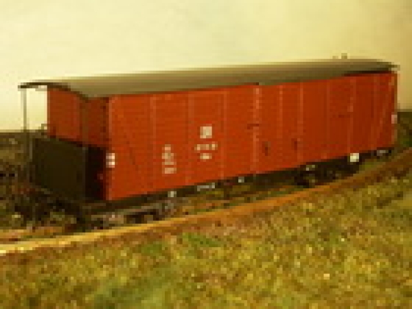 H0e D DR Güterwagen ged., GGw, 97-15-20, Bremserbühne, ohne Heberleinbremse, 4A, braun , etc......