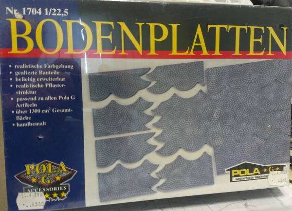 G Geländegestaltung Bodenplatten, handgemalt, 1300c m2, etc....................