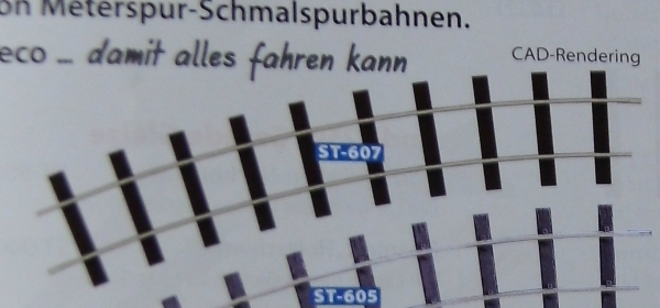 Im Gleis Code 200 Gleis gebogen R 2 965mm 1/ 8 22,5°, etc...................................................................................