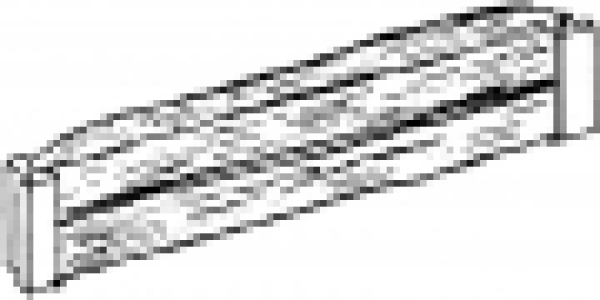 H0 Bahnausstattung BS WM Bahnsteigkante,  L= ca. 95cm,  Holzschwellen und Schienenprofil