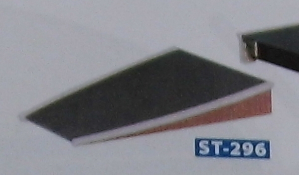 H0 Peco BS Bahnsteigrampe mit Sandstein 113mm,  2x