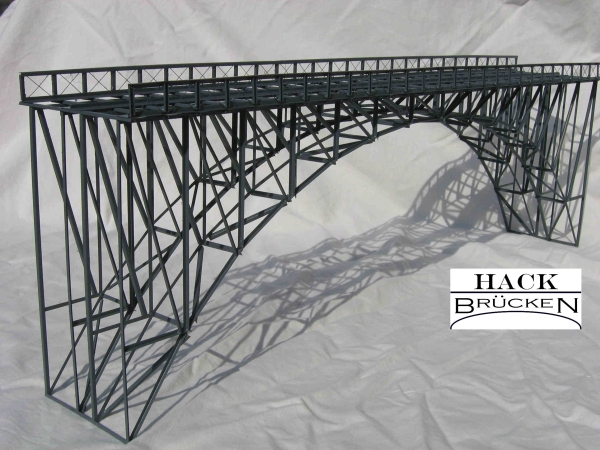 H0 H 60- 2 Hochbogenbrücke grau, 2gleisig, 60x 10,5x 20cm, etc..........................................................................