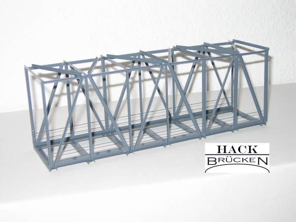 H0 K 21 R Kastenbrücke gerade,  blau,  21x 5,5x 7,5cm,  etc.............................................................................................................................................