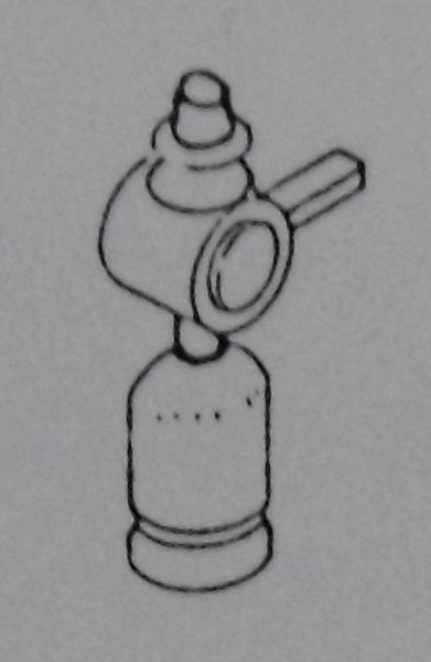 H0 Zurüstteil BS MS D DB Signallaterne mit Propangasflasche unbeleuchtet