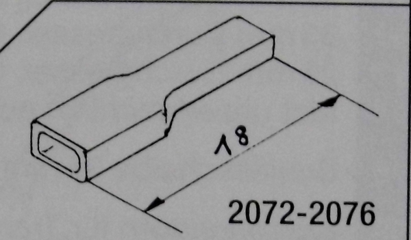 elektr. Flachstecker- Isalationstülle für 2070/ 2071 rot, St. 20x