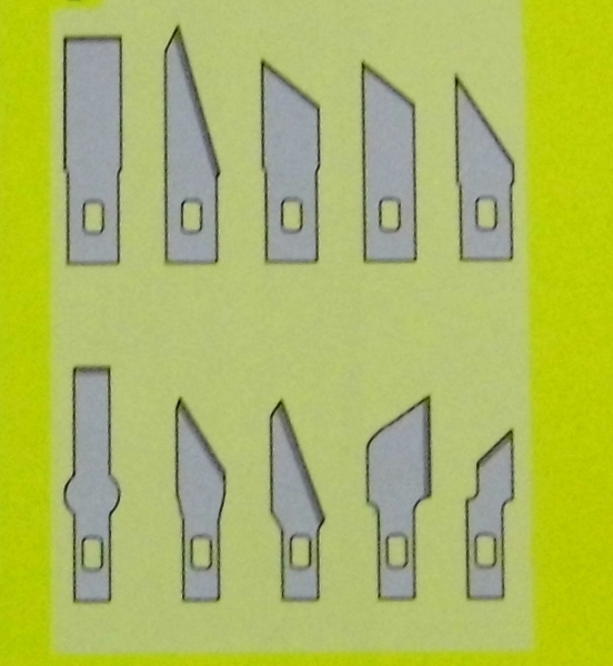 Werkzeug Ersatzklingen 10x für Päzisionsmesser ms 13, ms 01, ms 15, Schaft 9mm, etc...................................................................