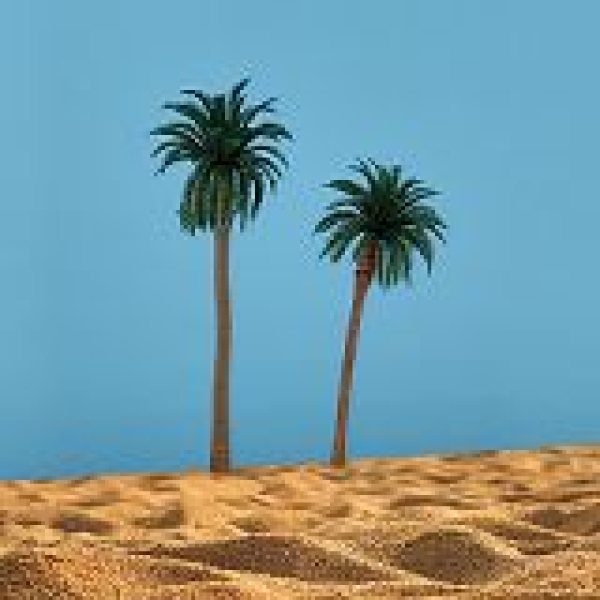 H0 Geländegestaltung Kokospalme St.2x, dunkelgrün, 11cm, 13cm, etc..........................................