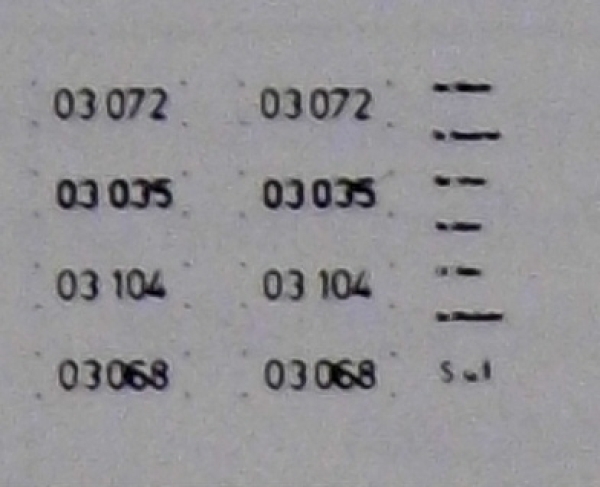 H0 Ausstattung BS D DB DR Beschriftungssatz BR 03