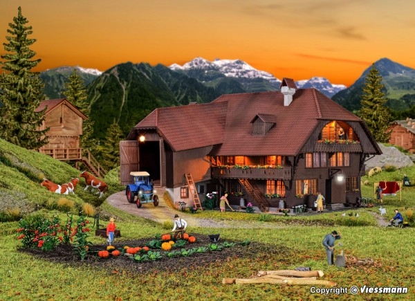 H0 Gebäude BS Bauernhof im Emmental, L= 30x 19,5x 13,5cm, etc......................................................................