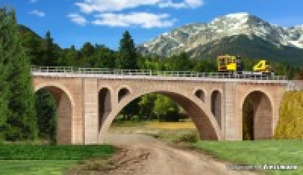 H0 Brücken BS Hölltobel Viadukt 1gleißig, L=60,2x 7x 13,2cm, FH= 12cm, DH= 9,5cm, DB= 25,5cm, etc...................................................................................................