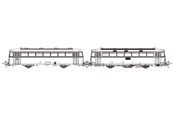 0 D DB Schienenbus VT 98+ VS 98, 2A,  Ep.V, L= 620mm, Prignitzer Bahn, etc.......................................................................................