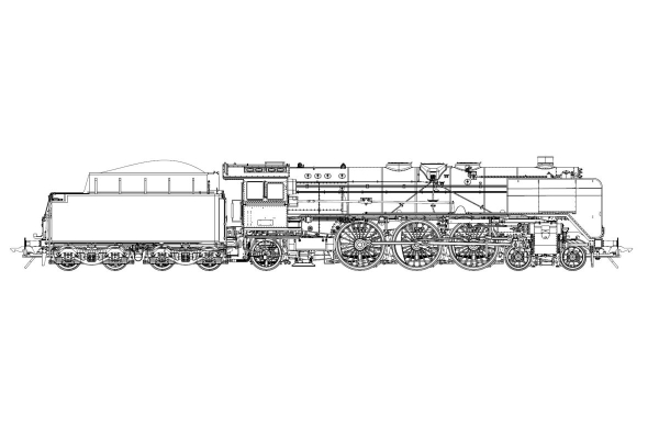 0 D DR Dampflokomotive BR 01 114, 2C1, Ep.III, Wagner- Windleitbl., etc......................................................................