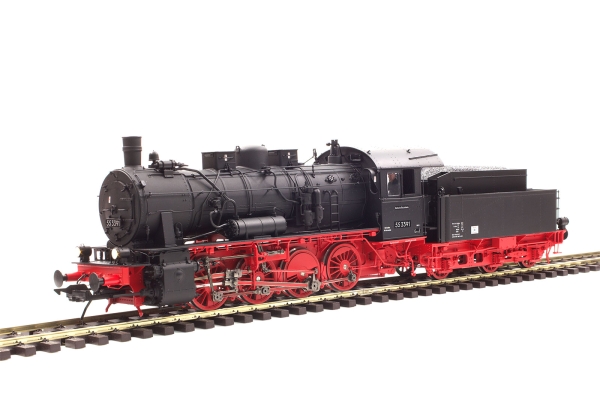 0 D DB Dampflokomotive BR 55 3391, D, Ep.III, Tonnendach, Spitzenlichter 2,  L= 407mm, etc.....................................................................................