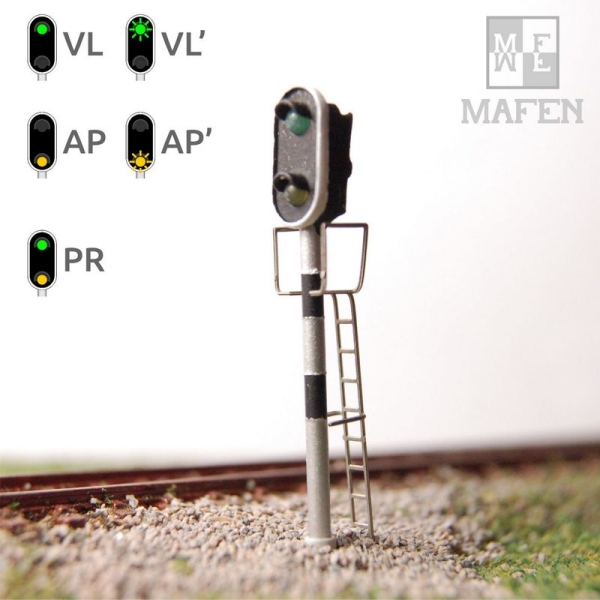 N E Bahnausstattung RENFE Vorsignal Lichtsignal  LED 2, grün, gelb, etc...........................................................................