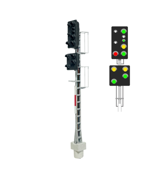 N Signale A ÖBB Vorsignal + Hauptsignal 415110, LED, 16V DC, etc.................................................................................