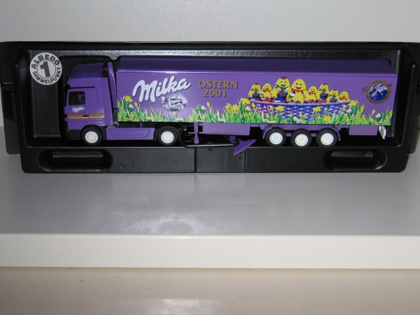 H0 LKW Actr. SZ " Milka Ostern 2001 ", etc..............................................................................................................