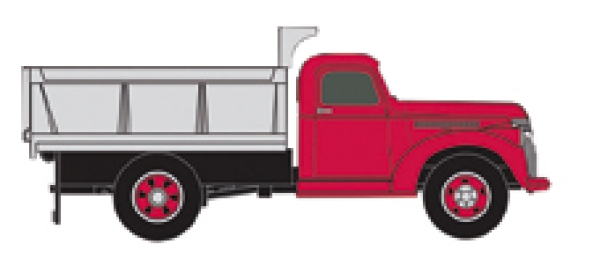 H0 USA LKW Chevy Stake Swifs Red Cab