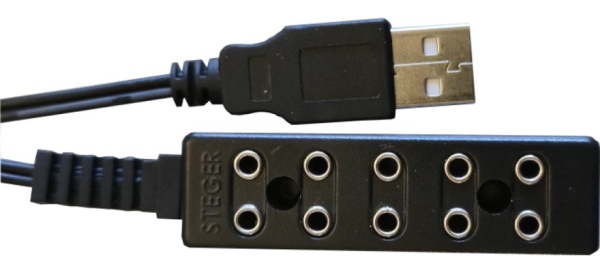 elektro Verteilerleiste 5fach, St.10x, 3,5V- 4,5V, mit USB Anschluss, etc..................................
