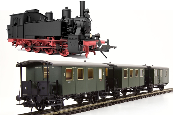 0 D DB Start Set Dampflokomotive BR 98.8, Lokalbahnwagen 3x, Ep.III, etc.............................................................................