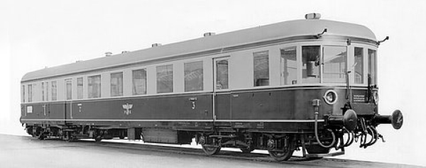 H0 D DRG Verbrennungstriebwagen VT 137 378, Beiwagen VS 145 207, 4A, Ep.II, L= 506, R= 360,etc.............................