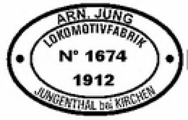 N D DR Fabrikschild Paar Feldbahn inkl. Stirnseite, " Jung "