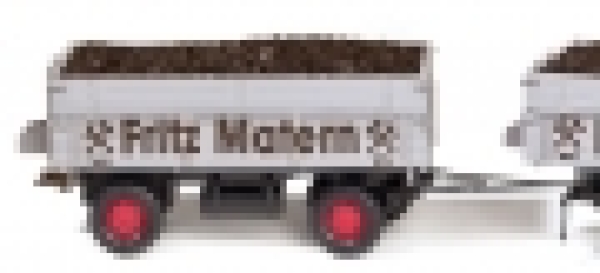 H0 LKW BS MS WM LKW Hänger 2A erhöhte Pritsche