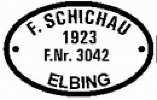 G D DR Zubehör Schild Paar SCHICHAU oval