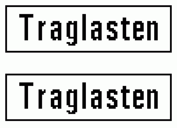 TT D DR Zubehör Schild Paar NS " Traglasten "