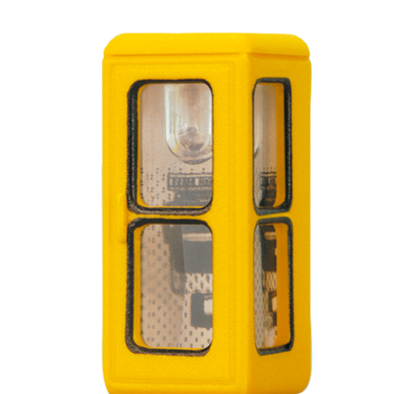 N Geländegestaltung Telefonzelle Typ FEH 78, beleuchtet, Ep.IV, H= 14mm, Ersatzleuchtmittel 3268,etc.......................