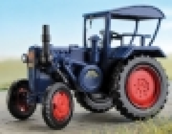 H0 LKW Traktor BS MS WM Lanz- Halbdiesel- Schlepper, 32PS, Ep.III, Kabinendach, schmale Räder,