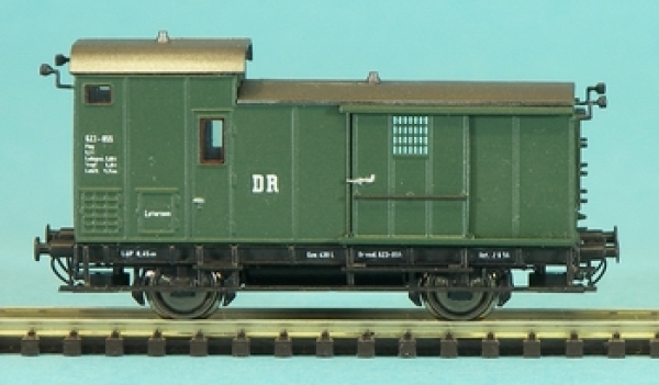 H0 D DR Packwagen, ohne Abort,  2A,  Ep.III,  grün