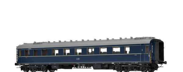 H0 D DB Schnellzugwagen B4üe-28/ 52, 10 708 Esn, Kl.2, 4A, Ep.III, L=270mm, Inneneinrichtung, blau