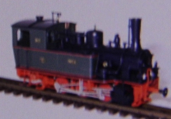 H0e D PRI Dampflokomotive HOYA grün schwarz rot