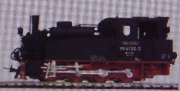 H0e D DRG Dampflokomotive Trusetal schwarz rot