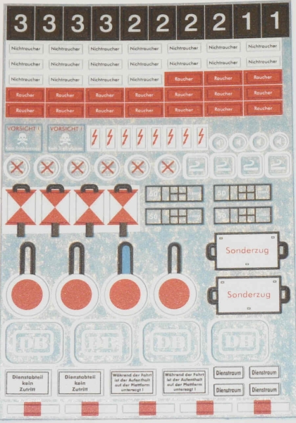 elektro d Waggonbeschilderung selbstklebend wetterfest