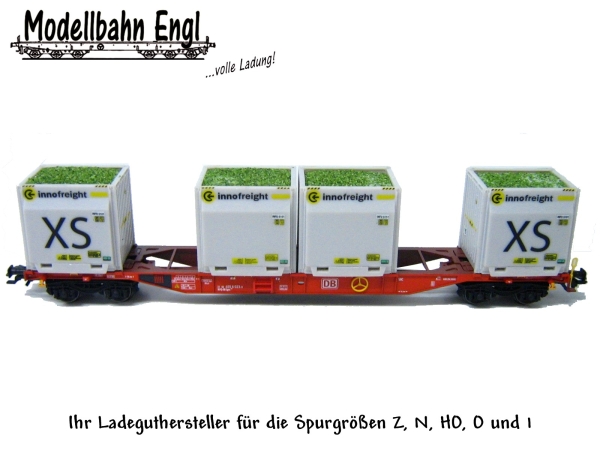 H0 Zubehör Altglas für innofreight Container XS 33x 24mm