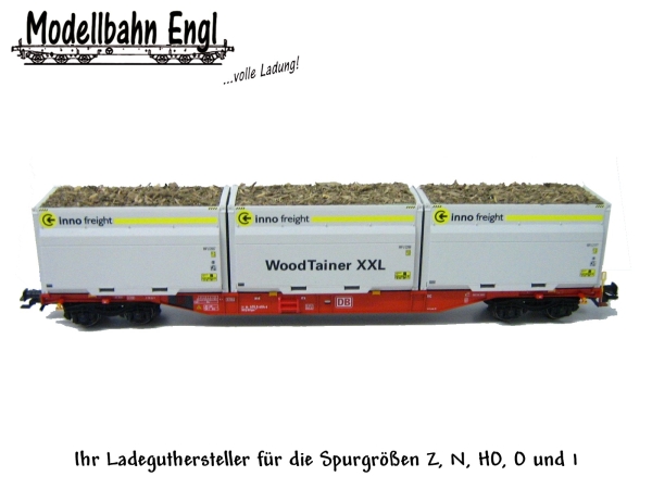 H0 Zubehör Schredderholzeinsätze für Innofreight Container 33x 2