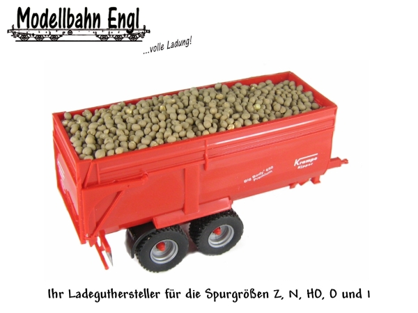 H0 Zubehör Kartoffelladung 10 Herpa Big Body 650      74x 26mm